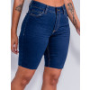 Shorts Jeans Atacado Feminino Revanche Tielly Azul Detalhe Frente