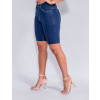 Shorts Jeans Atacado Feminino Revanche Tielly Azul Detalhe Lateral