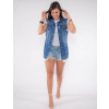 Shorts Jeans Atacado Forro Aparente Feminino Revanche Moresby Look