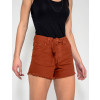 Shorts Jeans Atacado c/ Laço Feminino Revanche Zimbábue Telha Frente