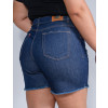 Shorts Jeans Atacado Plus Size Feminina Revanche Giovana Azul Costas 