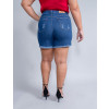 Shorts Jeans Atacado Plus Size Feminina Revanche Maria Eduarda Azul Costas