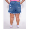 Shorts Jeans Atacado Plus Size Feminino Revanche Mare Azul Costas