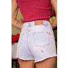 Shorts jeans com bordado e barra desfiada atacado feminina Revanche Bocaina