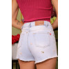 Shorts jeans com bordado e barra desfiada atacado feminina Revanche Bocaina Unica