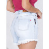 Shorts Jeans Destroyed Com Zíper Lateral Atacado Feminina Revanche Argirita