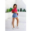 Shorts Jeans Mom Barra A Fio Atacado Feminina Revanche Terjola