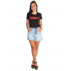 Shorts Mom Jeans Atacado Barra Desfiada Feminino Revanche El Paso Look