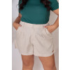 Shorts Alfaiataria Curvy Linen Blend Atacado Feminina Revanche Lúpias