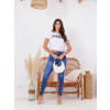 T-Shirt Cropped Com Punho Atacado Feminina Revanche Beruri Branco