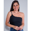 Top Atacado Feminino Revanche Betina Preto Detalhe Frente