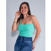 Top Atacado Feminino Revanche Betina Verde Detalhe Frente