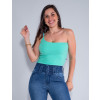 Top Atacado Feminino Revanche Betina Verde Frente
