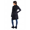 Trench Coat Atacado  Tricot Feminino Revanche Novara Preto Padrão Costas