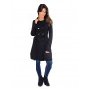 Trench Coat Atacado  Tricot Feminino Revanche Novara Preto Padrão Frente