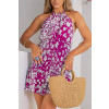Vestido Floral Com Lastex Frente Única Atacado Feminino Revanche Pasadena