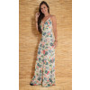 Vestido Longo Atacado Floral Revanche San Antonio Off-White Frente