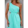 Vestido Longo Com Recorte Atacado Feminino Revanche Máfil Verde Menta