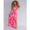 Vestido Longo Atacado Feminino Revanche Maria Antonia Rosa
