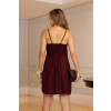 Vestido Curto Com Lastex Atacado Feminina Revanche Matiana Vinho