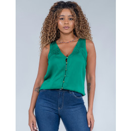 Blusa Atacado Feminina Revanche Emiliana Preto Frente