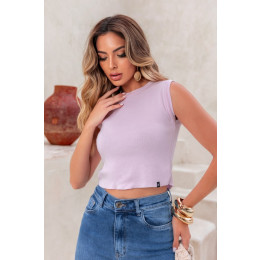 Blusa Tricot Regata Rem Breeze Atacado Feminina Revanche Autana Bege