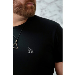 Camiseta Bordada Plus Size Atacado Masculina Revanche Medina Preto