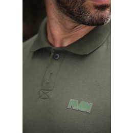 Camiseta Polo Estampada Atacado Masculino Revanche Lubeque Verde Musgo