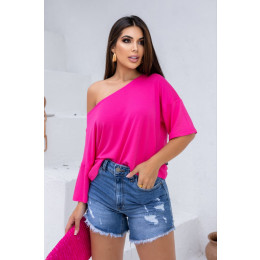 Blusa ampla texturizada atacado feminina Revanche Sevilha Pink