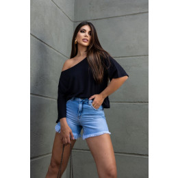 Blusa ampla texturizada atacado feminina Revanche Sevilha Pink