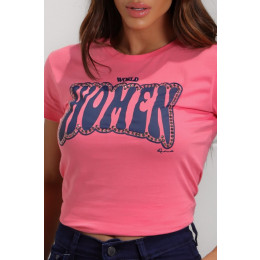Camiseta Estampada Word Women Atacado Revanche Lagunillas Branco