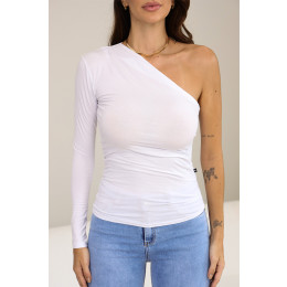 Blusa Manga Longa Ombro Só Atacado Feminino Revanche Arícia Preto