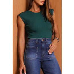 Blusa Franzida Atacado Feminina Revanche Livadiá Marrom Escuro