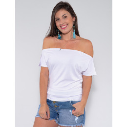 Blusa Ampla Atacado Feminina Revanche Francina Branco Frente