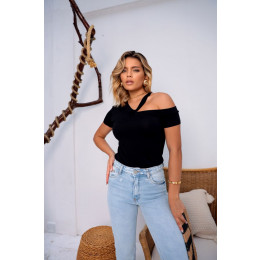 Blusa Com Detalhe de Tiras Atacado Feminina Revanche Itaúna Branco