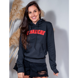 Blusa Moletom Canguru Com Bordado Atacado Feminina Revanche Daphne Mescla Claro