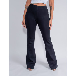 Calça Flare Bandagem Atacado Feminina Revanche Ana Giulia Preto