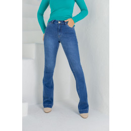 Cal a Jeans Flare Com Barra Larga Atacado Feminina Revanche Adiake