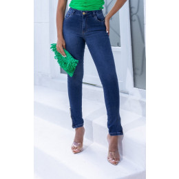 Calça Jeans Skinny Com Zíper Na Barra Atacado Feminina Revanche Rubineia