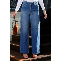 Calça Jeans Wide Leg Básica Atacado Feminina Revanche Ibarama