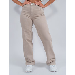 Calça Sarja Atacado Wide Leg Feminina Revanche Veridiana Preto Frente