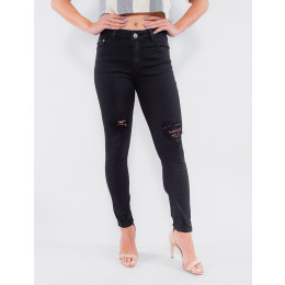 Calça Color Atacado Cigarrete Feminina Revanche Paramaribo Preto Frente