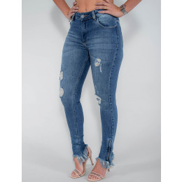 Calça Jeans Atacado Cigarrete Feminina Revanche Dinamarca Lado