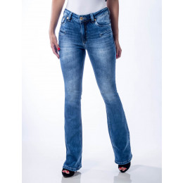 Calça Jeans Atacado Flare Feminina Revanche Dublim Frente