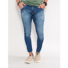 Calça Jeans Atacado Reta Masculina Revanche Corbeau Azul Frente