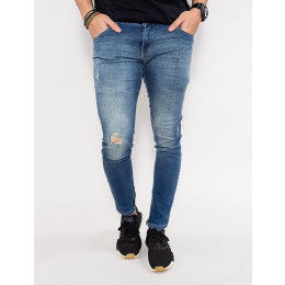 Calça Jeans Atacado Skinny Masculina Revanche Cheney Azul Frente