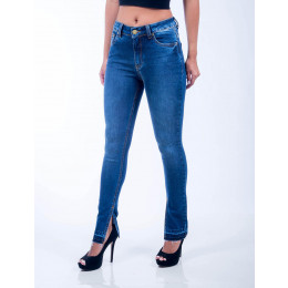 Calça Jeans Atacado Skinny Solta Feminina Revanche Omã Frente Cruzada