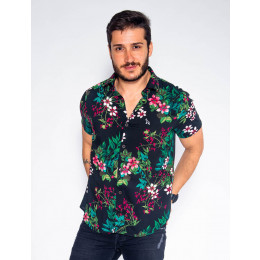 Camisa Atacado Estampada Masculina Revanche Madrid II Frente