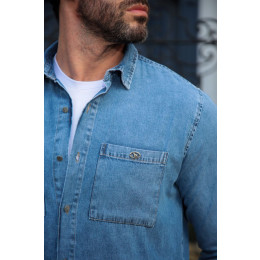 Camisa Jeans Com Bolso Classic Atacado Masculino Revanche Borjomi