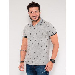 Camisa Polo Atacado Abacaxi Masculina Revanche Corin Branco Frente